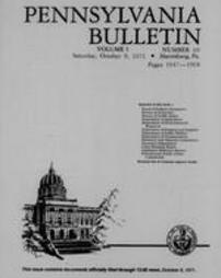 Pennsylvania bulletin Vol. 01 pages 1947-1968