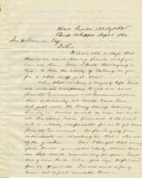 Letter from Col. Richard Oakford to Joseph H. Scranton, September 3, 1862.
