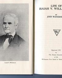 Title page of reprinted biography of I.V. Williamson