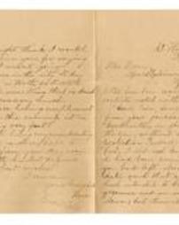Letter from Rosa to Samuel Kern