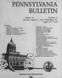 Pennsylvania bulletin Vol. 23 pages 1127-1292