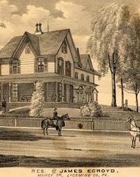Residence of James Ecroyd, Muncy Township, Lycoming County, PA.