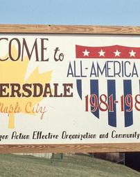 Welcome to Meyersdale All-American City Sign