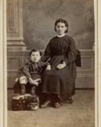 B&W Photograph of Ann B. Linn Sterner and Charles 'Charley' Ernest Linn