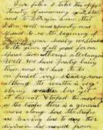 Letter from James Graham, Jr. to his father, January 3, 1865