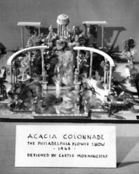 1963 Philadelphia Flower Show. Exhibit Model for Central Feature