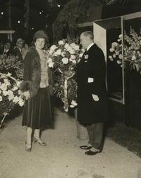 1931 Philadelphia Flower Show. Mrs. Gifford Pinchot and Mayor Mackey