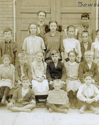 Bower Hill School students and teacher, 1914.