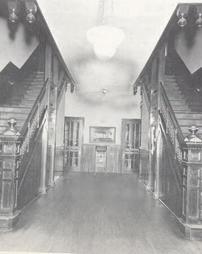 Staircase, possibly in Sullivan Hall