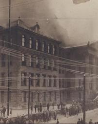Scene at Fire in the Altoona High School 1908