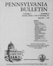 Pennsylvania bulletin Vol. 13 pages 0883-0946