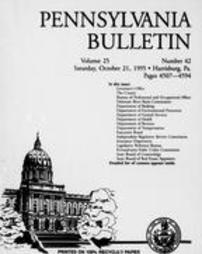 Pennsylvania bulletin Vol. 25 pages 4507-4594