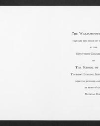Invitation: 70th commencement, September 9th, 1965