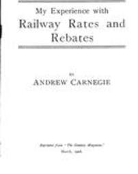 My experience with railway rates and rebates