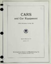 Cars and car equipment. 1926 advances in the art