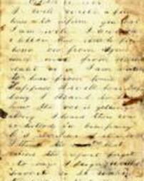 Letter from James Graham to an unknown recipient, Chapin Farm, Virginia, October 21, 1864