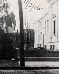 James V. Brown Library under construction, November 3, 1906