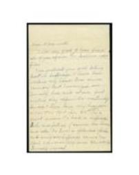 Letter regarding suffrage activity