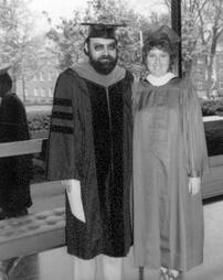 Professor Stanely Wilk and His Wife, Rhona Wilk, Commencement 1976