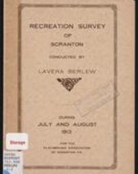 Recreation Survey of Scranton.