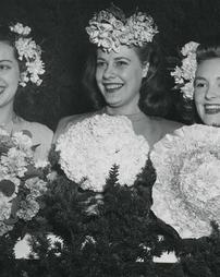 1947 Philadelphia Flower Show. Three Flower Show Hostesses Model Three Debutante Bouquets