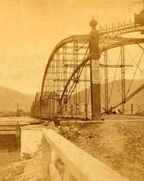 Market Street Bridge #3 at peak of 1894 flood