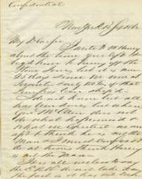 Letter from W.E Dodge to Joseph H. Scranton, September 15, 1862.