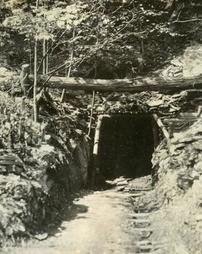 Entrance of coal mine near top of Peters Mountain