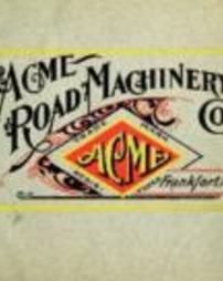 Catalogue No. 8 - Acme Road Machinery Company