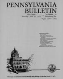 Pennsylvania bulletin Vol. 01 pages 1355-1384