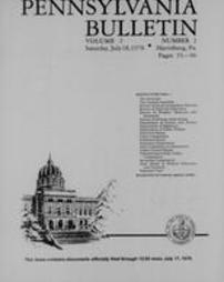 Pennsylvania bulletin Vol. 01 pages 0055-0096