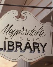 Meyersdale Public Library Hanging Sign