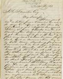 Letter from W.E Dodge to Joseph H. Scranton, February 21, 1863.