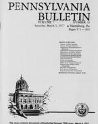 Pennsylvania bulletin Vol. 07 pages 0571-0692