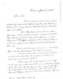 Letter from Thomas White to A. G. Curtin, June 12, 1863