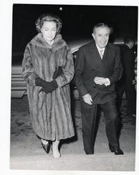 Pedro Beltran and Miriam Kropp Beltran enter the American Embassy in 1963