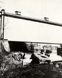 Pennsylvania Railroad Bridge over Canal, East end near C.A. Reed