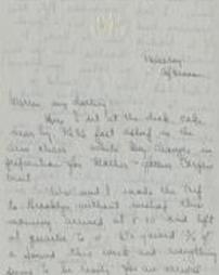 Letter from Bobby Johnston to Warren [Letter 5]