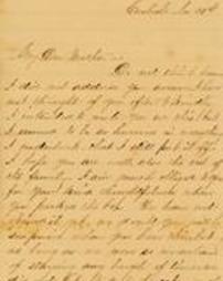 1864-11-21 Handwritten letter from Ada (Adaline S. Keller Hutchison) to her mother, Margaretta Keller
