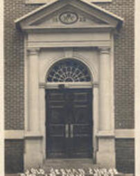 Church at New Harmony, Indiana - Doorway - Postcard