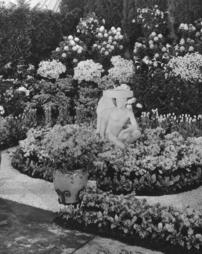 1936 Philadelphia Flower Show. Exhibit With Sundial [Detail]