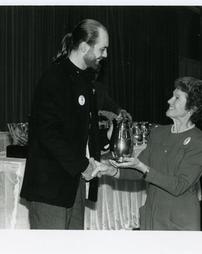 1993 Philadelphia Flower Show. Sally Graham Presents Award