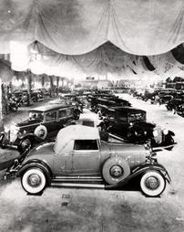 New car showroom, January 1931