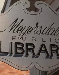 Meyersdale Public Library Hanging Sign