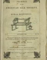 Journal of the American Silk Society and Rural Economist, September 1839