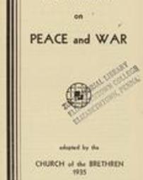 Statement on peace and war