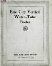 Erie City vertical water-tube boiler