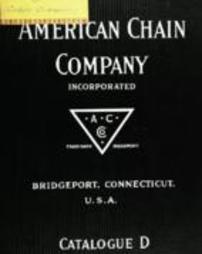 Catalogue D. American Chain Co.