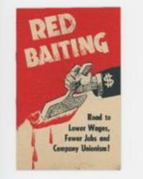 Red Baiting United Electrical Radio and Machine Workers of America Pamphlet