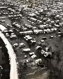 Aerial view of Lycoming Creek/Newberry area after 1950 flood